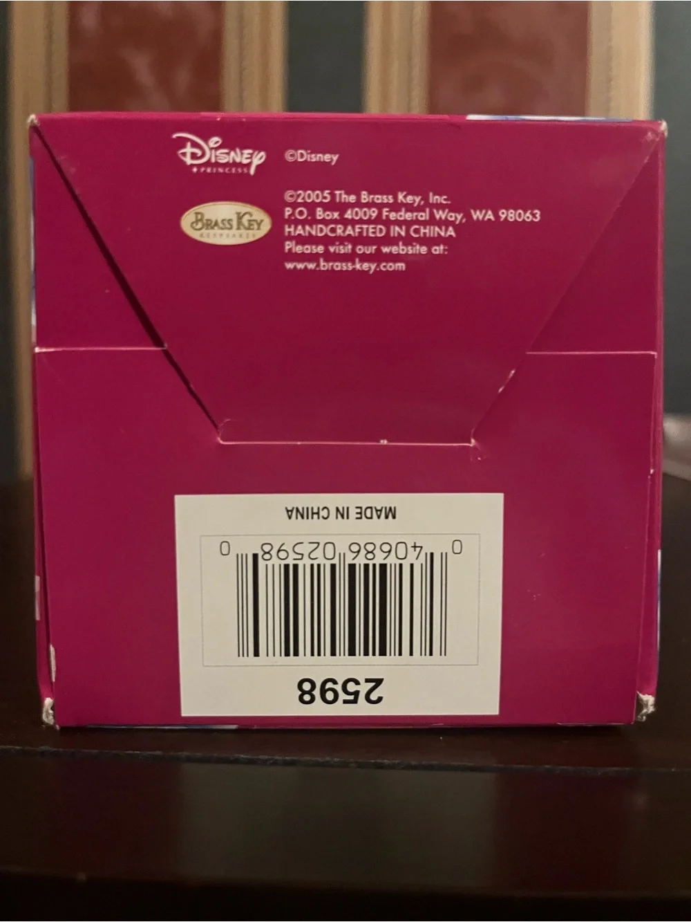 Disney Pink and Gold Cinderella Decoupage Ornament Boxed